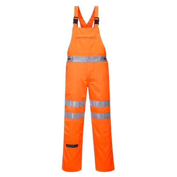 Hi-Vis Polycotton Service Bib and Brace