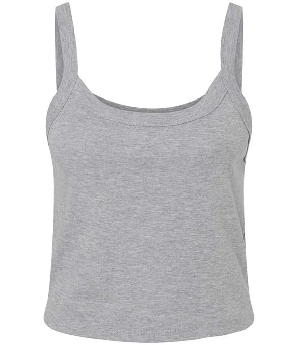 Bella Ladies Micro Rib Spaghetti Strap Tank Top