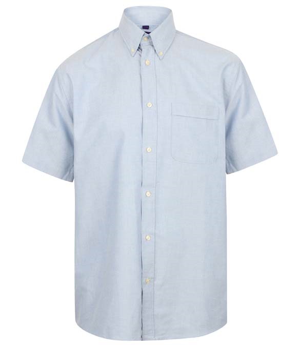 Henbury Short Sleeve Classic Oxford Shirt