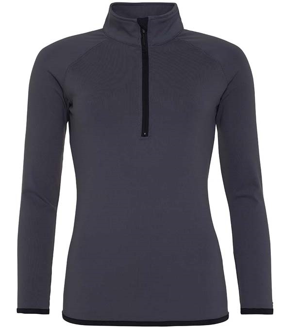 AWDis Ladies Cool Half Zip Sweat Top