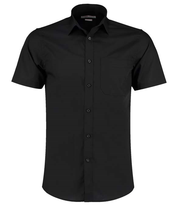 Kustom Kit Short Sleeve Tailored Poplin Shirt