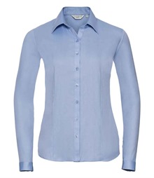 Russell Athletic Collection Ladies Long Sleeve Herringbone Shirt