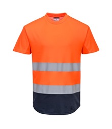 Hi-Vis Contrast Mesh Insert T-Shirt S/S
