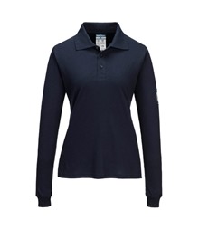 Modaflame Knit FR Women's Long Sleeve Polo Shirt