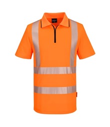 KX3 Sport Hi-Vis Zip Polo Shirt S/S