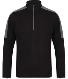 Finden + Hales Contrast Zip Neck Midlayer Top