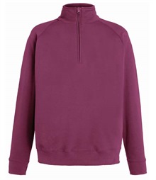 Fruit of the Loom Lightweight Zip Neck Sweatshirt