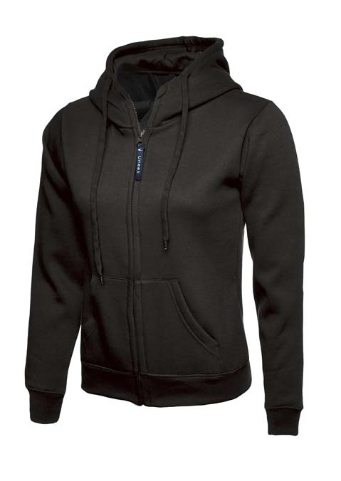 Ladies Classic Full Zip Hooded Sweatshirt