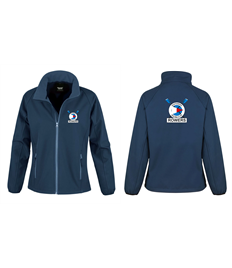 Ladies Soft Shell Jacket Printed front and back
