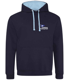 Felpham Sailing Club Two Tone Hoodie with Embroidered Logo